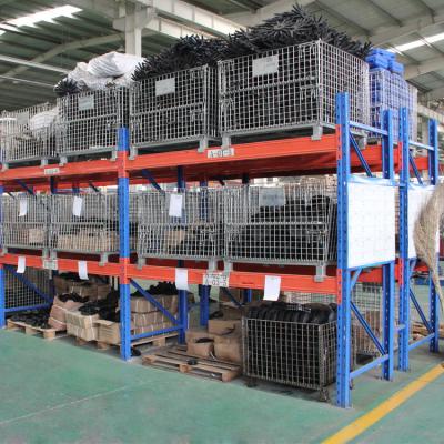 China Industrial Storage folding Wire Container Cage Metal Bin For Sale Stackability for sale