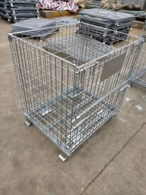 China Customized Wire Mesh Storage Cages Industrial Wire Metal Mesh Container for sale