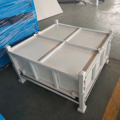 China Heavy Duty Steel Bulk Bins Metal Pallet Bins Customized For Industrial for sale