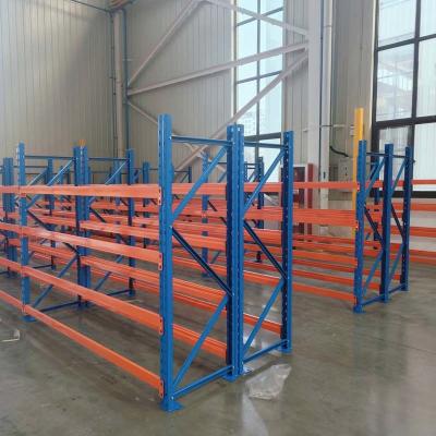 China Orange Blue Adjustable Metal Boltless Industrial Shelving And Racks 5 Shelves for sale