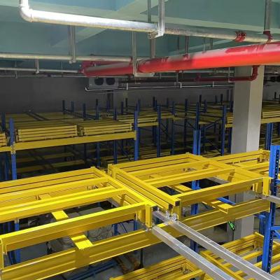 China Heavy Duty Storage Push Back Rack Warehouse Shelving Racks 500-5000kg for sale