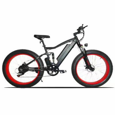 China Aluminum Alloy TDE-04 26inch 4.0 Full Suspension Fat Tire Frame Tire e Bike LCD Display Foldable Cruiser Fat Tire Electric Bike for sale