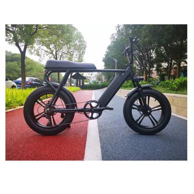 China Aluminum alloy TDE-05 double seat 20inch 4.0 fat tire 15.6ah fat tire bike Powerful electric bicycle Fat battery e bike for sale