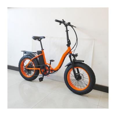 China Aluminum alloy fat tire fat bike folding 500w 36v max speed power e electric bicycle for adult big fat man for sale