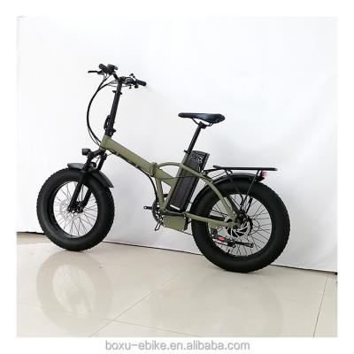 China Boxu 2022 new model 20 inch motor ebike electric mountain bike ebike aluminum alloy e bike foldable fat tire electronic bike for sale