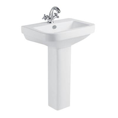 China Wholesale Cheap Ceramic Wash Basin Manufacturer Modern Design Easy Clean Easy Clean Pedestal Wash Basin for sale