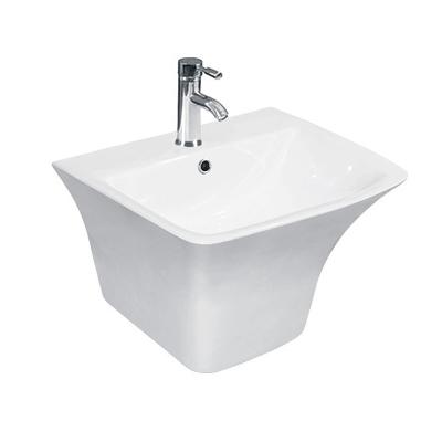 China Wall Hung Wash Basin Modern Manufacturer Ceramic Wall Hung Basin For Bathroom Design Modern Basin Sanitary Sink for sale