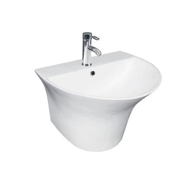 China Modern Wall Hung Basin Fashionable Hand Wash Porcelain Ceramic Basin Traditional Wall-hung Factory Supply Sinks for sale