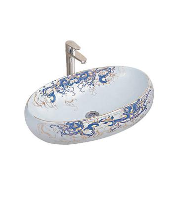 China Hot Sale Modern Oval Shape Art Basin Modern Design Fashionable Sanitary Ware Factory Wholesale Bathroom Sink for sale