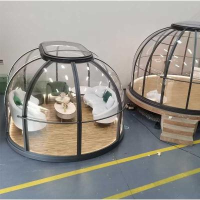 China Bubble Tube Type Crystal Dome House Starry Garden PC Outdoor Clear Sunroom Tent Stake for sale