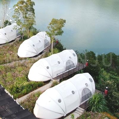 China Extended Type Rain Forest Outdoor Waterproof PVC All Weather Luxury Hotel Resort Glamping Tent for sale