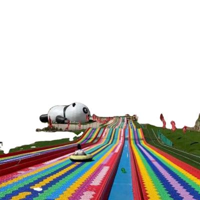 China Incline Ground Chinese Snow Slope Simulator Supply Artificial Rainbow Dry Slide For Sale for sale