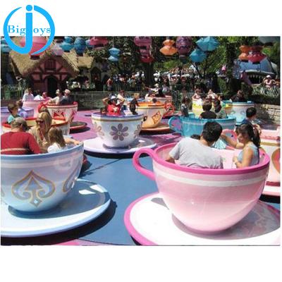 China Fiberglass Kids Amusement Park 24/36 Seat Cup Ride , Classic Amusement 24/36 Seat Cup Ride for sale