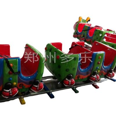 China FRP+steel outdoor equipment mini bug train, 16 seats mini attraction bug train for sale for sale