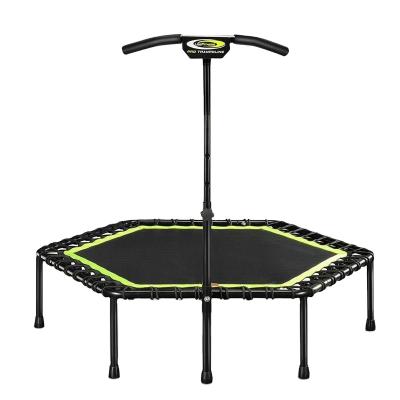 China Eco-Friendly Unisex Quiet Rebounder Fitness Home Trampoline With Adjustable Height for sale