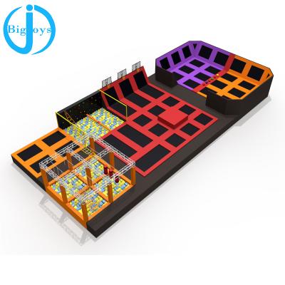 China With Protective Net Customized Fitness Bed Jumping Trampoline ,Cheap Price Commercial Trampoline Park For Sale for sale