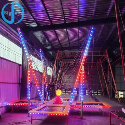 China Jumping mat made in the USA; Galvanize Tubes Bungee Jumping Trampoline With Motor , Movable Bungee Jumping Trampoline Price for sale