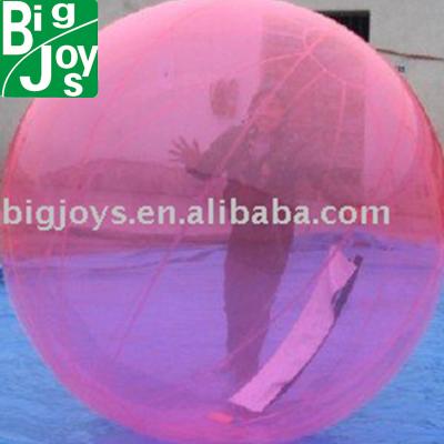 China 0.8mm strong TPU Aqua Ball in full pink color Aqua ball with factory price for sale amusement park equipment aqua ball for sale for sale