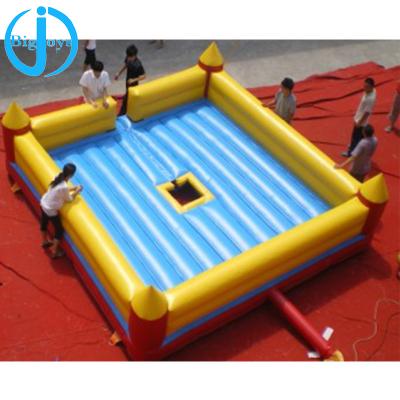 China Cheap super quality PVC inflatable bull mat, inflatable mechanical bull mat for sale, CE inflatable game mat for sale