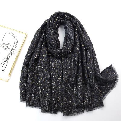 China Multi Design Luxury Scarf Fashion Lady Scarves Shawls Trendy Hijabs Flower Printing Long Silk Felling Scarves With Tassel for sale