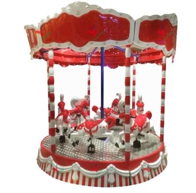 China New Design Christmas 6 Seats Carousel Ride Merry Go Round Amusement Park Amusement Equipment For Sale Carousel For Sale for sale