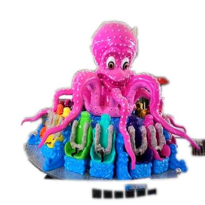 China Metal Amusement Ballerina Turntable Games Octopus Tagada Hully Raceway Dance Lathe for sale