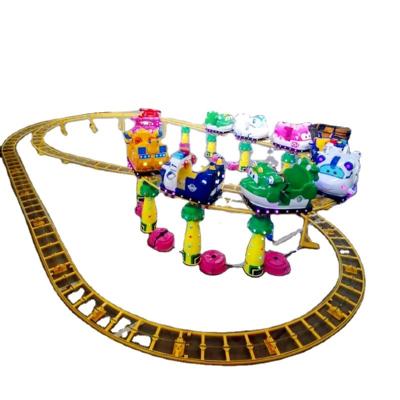 China Kiddie's Metal Metal Train Mini Roller Coaster Ride Carnival Electric Mini Space Shuttle Rides Game for sale