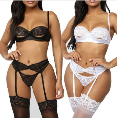 China Spandex Sexy Underwear Two Piece Set Sexy Women's Underwear Lace Bra Underwear Wwomen Pajamas for sale