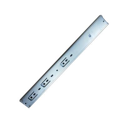 China Heavy duty furniture undermount 45 mm concealed extension metal box stainless steel drawer runner slide triple soft narrow rail for sale