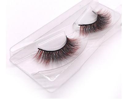 China Long a pair natural boxed three-dimensional multi-layer false thick natural flexible chemical fiber eyelashes 3D manufacturers wholesale for sale