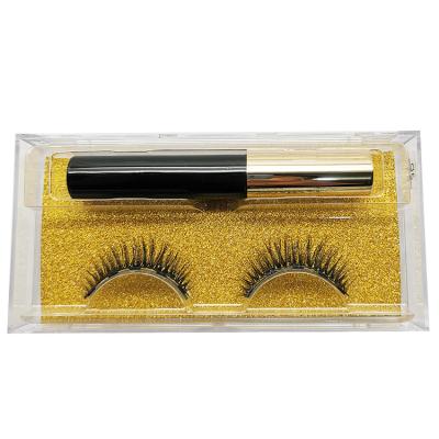 China Feather a pair of chemical fiber false eyelashes natural thin eyelashes plain face nude makeup simulated eyelashes three multilayer for sale