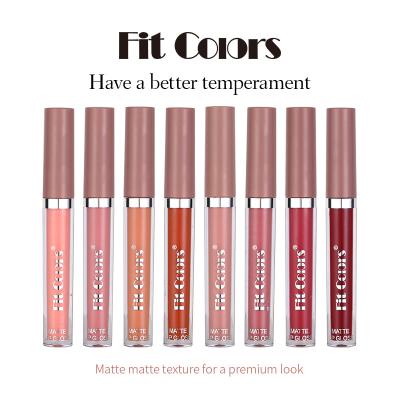 China Sunscreen Fit Colors Matte Lipstick Box 6 Sets Unstained Fog Matte Noodles With Lipstick Border Special for sale