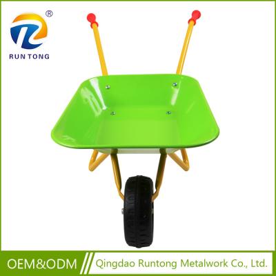 China Wholesale Cheap Custom Iron Red Mechanical Metal Wheelbarrow for sale