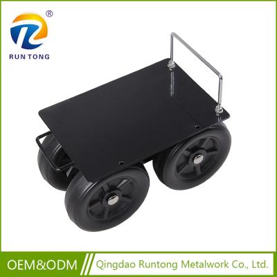 China Chrome Plated Outdoor Lawn Yard Bench Storage Rolling Cart Garden Chair Cart for sale