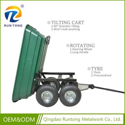 China Plastic Tipping Tray Garden Cart Dump Wagon Tools Cart for sale