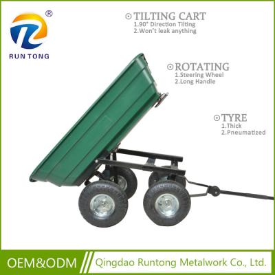 China Transport Family Rocking Wagon Garden Cart Hand Cart Garden Tilting Tool Cart for sale