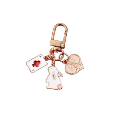 China Global Hot Selling Metal Custom Enamel Key Chain Wholesale Soft Metal Zinc Alloy Key Ring Key Chain for sale