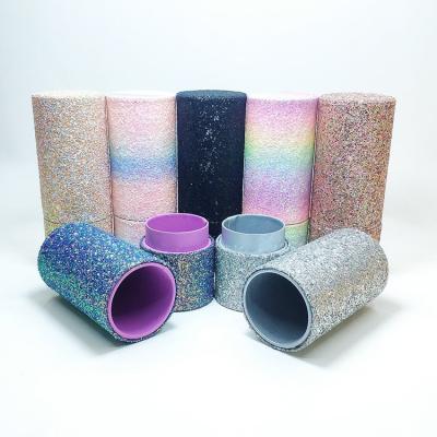 China Hot Sale Large Capacity Beauty Brush Case Glitter Makeup Brush Holder Cosmetic Bling Makeup Brush Case for sale