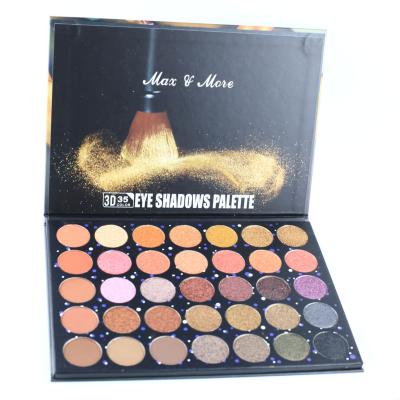 China OEM Eye Shadow 35 Colors Matte Glitter Eyeshadow Palette Waterproof Makeup Cosmetic for sale