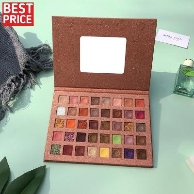 China High Quality Cosmetics 40 Color Eyeshadow Palette Waterproof Wholesale Dye Eyeshadow Glitter Pressed Eyeshadow Palette for sale