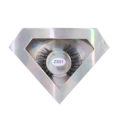 China Fluffy/8d Effect Fake Lashes/Real Mink Fur Eyelash Private Label 8d 100% Real Mink Fur With Diamond Box for sale