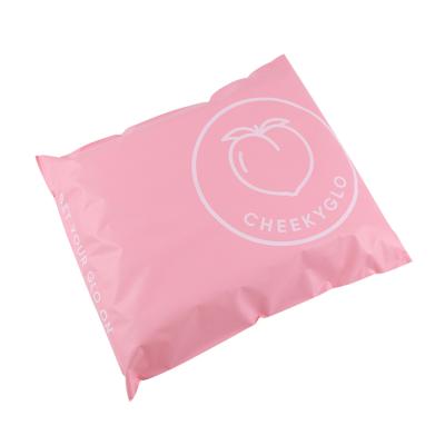 China shoes & Neon Food Grade Logo Printed New Light Customized Eco Friendly Apparel Mail Delivery Amazon Branded Pink Mailer Tote Bag for sale