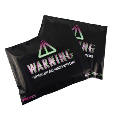 China 10*13 Eco Friendly Black Poly Mailer Envelope Customized Printing Strong Adhesive Logo Plastic Clothing Mailing Bags for sale