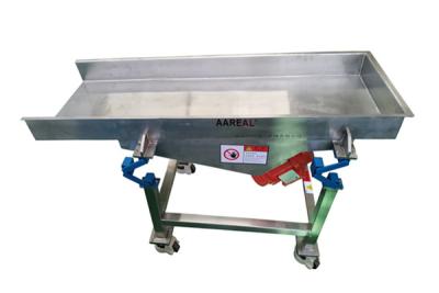 China Portable Small Size Food Grade Stainless Steel Vibratory Feeder with New Shaker Conveyor Suspension for sale