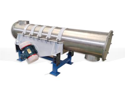 China Alta eficiencia de pequeño tamaño 400 mm de diámetro Tubular alimentador vibratorio para la instalación de las partículas químicas asiento en venta