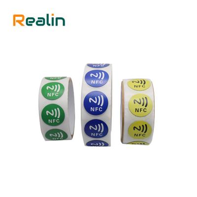 China Free sample 13.56MHz HF printable sticker NFC 213 rfid label for sale