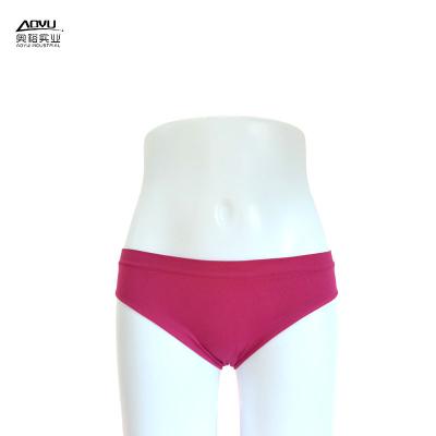 China Customized Women's Underwear Antibacterial Solid Color Low Waist Breathable Panties Seamless Women Panties for sale