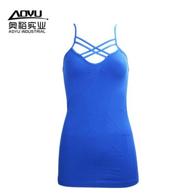 China Women Summer Seamless Running Vest Fitness Seamless Tank Top Clothing for sale