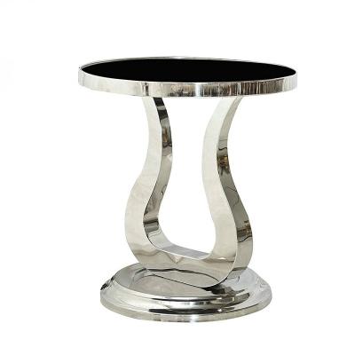 China Modern high-end modern hotel furniture marble style small tea table coffee table leisure small tea table for sale