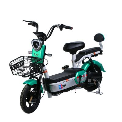 China Steel Factory Wholesale Electric Bicycle 350W 48V Adult Electric city Bike Lead-acid Battery Two-wheeled Electric Scooter for sale